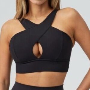 BuffBunny Harmony Black Keyhole Sports Bra